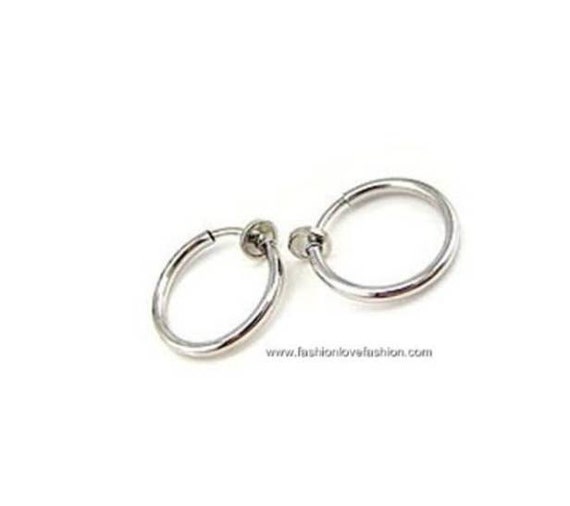 non pierced spring hoop earrings