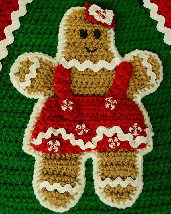 Gingerbread Tree Skirt Crochet Pattern PDF
