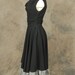 vintage 50s Renee Marciel Dress Black Gingham Sun Dress