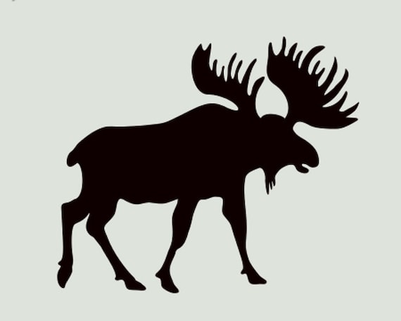 MOOSE STENCIL NORTHWOODS stencils pattern template by sunflower33
