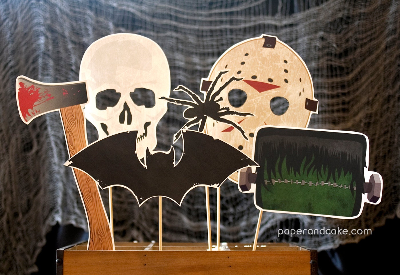 Frightening Creepy Horror Movie Printable PHOTO BOOTH PROPS