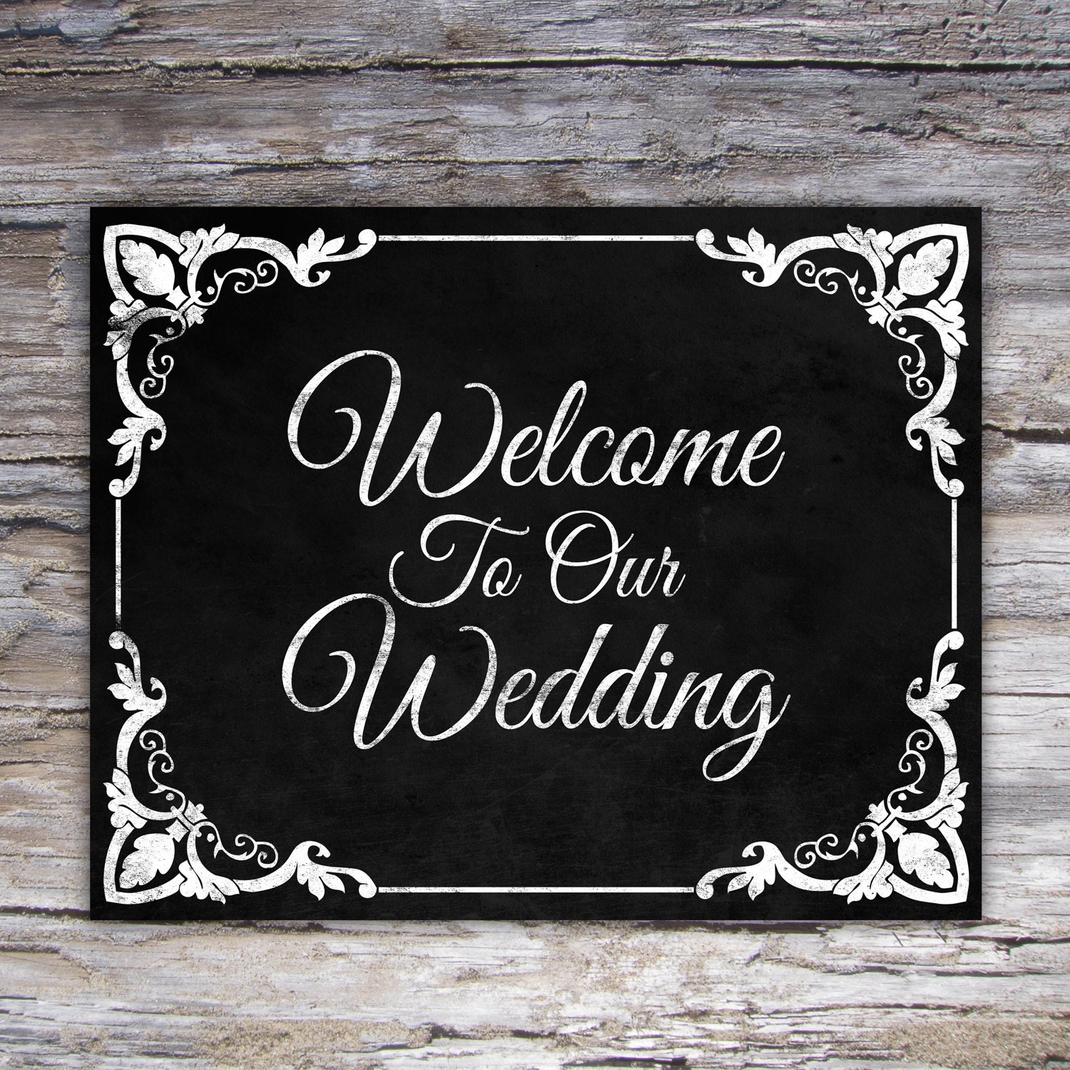 Items similar to Welcome To Our Wedding Sign Printable Wedding Signs ...