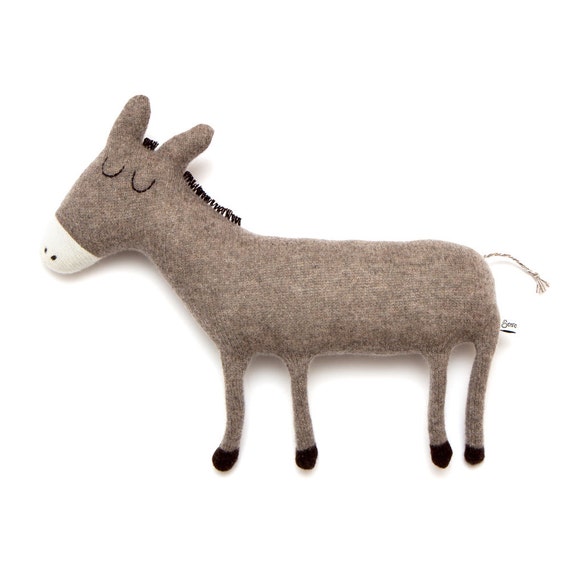 Donald the Donkey Lambswool Plush Toy - In stock