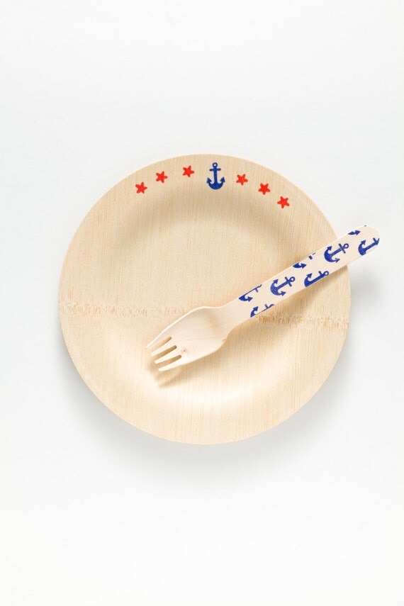 Anchor Plates - 10 Plates - As Seen In Martha Stewart Living Il_570xn