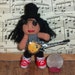 Slash Miniature Doll Thread Artist Crochet Guns n Roses Ready to Ship
