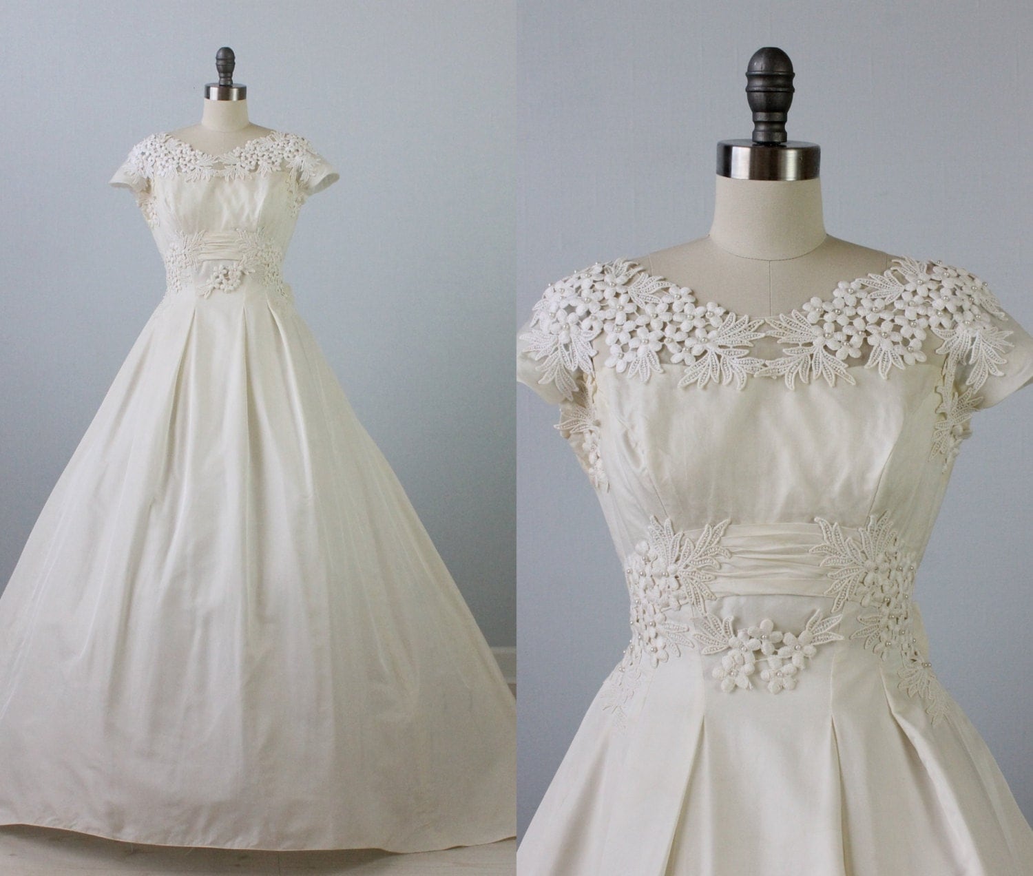 1950 Lace Wedding Dresses | 1950s wedding dress 1950s lace wedding gown short sleeve 1950 Lace Wedding Dresses | 1950s wedding dress 1950s lace wedding gown short sleeve