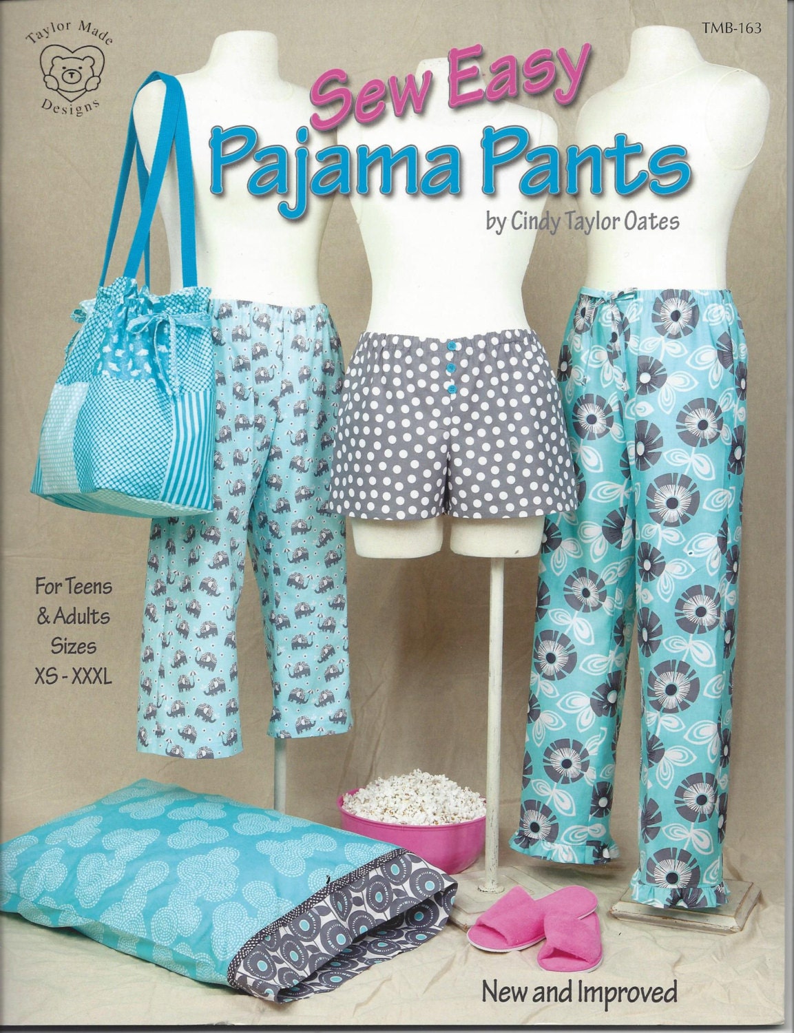 Sew Easy Pajama Pants pattern book TMB-163 Taylor Made