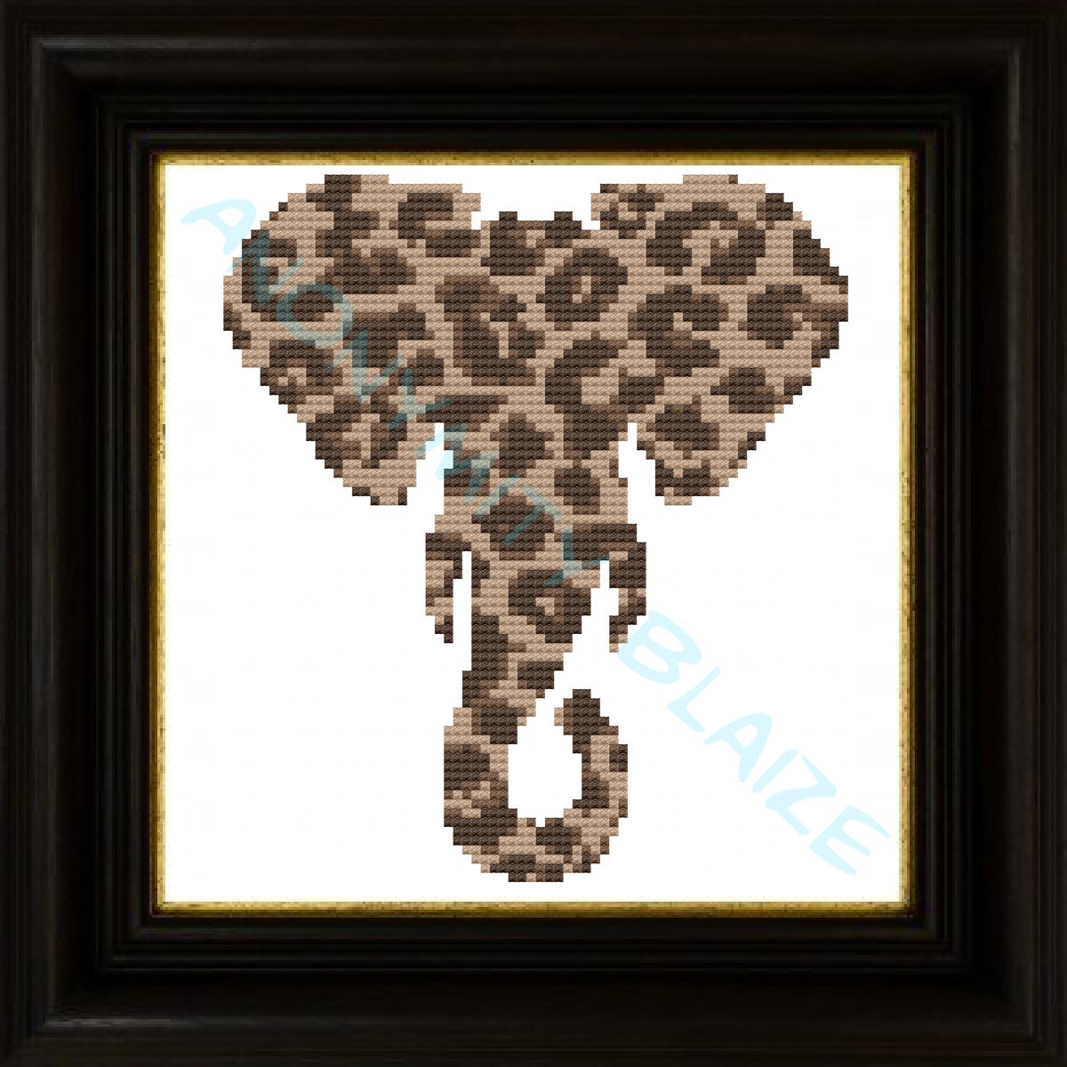 Elephant Cross Stitch Pattern