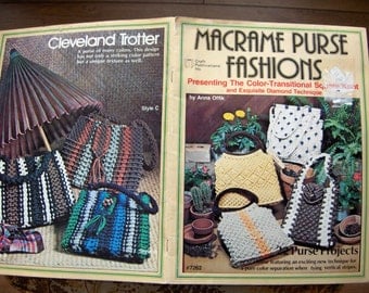 Make A Purse 1970s Macrame Bag Design Boho Handbag Designs