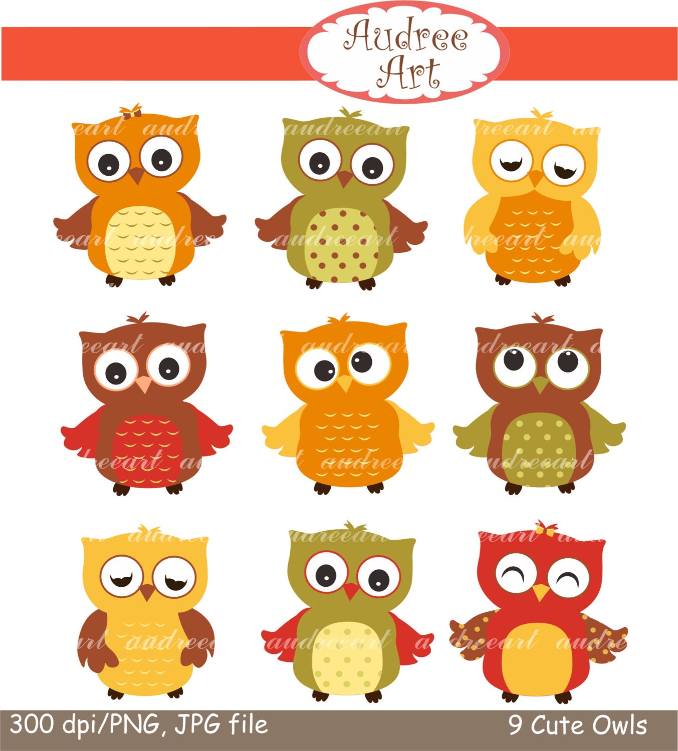 Autumn Owls Clip Art _ Autumn Owl Clipart 9 cute owl clip