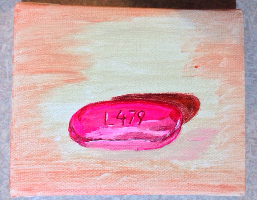 Diphenhydramine HCL Pink Pill L479 25mg 4 x 5