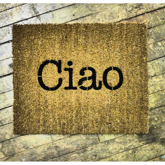 SALE Ciao Italian Hello/ Goodbye doormat