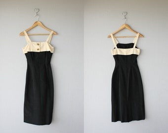 1950s dress | 50s wiggle dress | 1950s pinup dress | 50s cocktail dress | 50s bombshell dress - size xs
