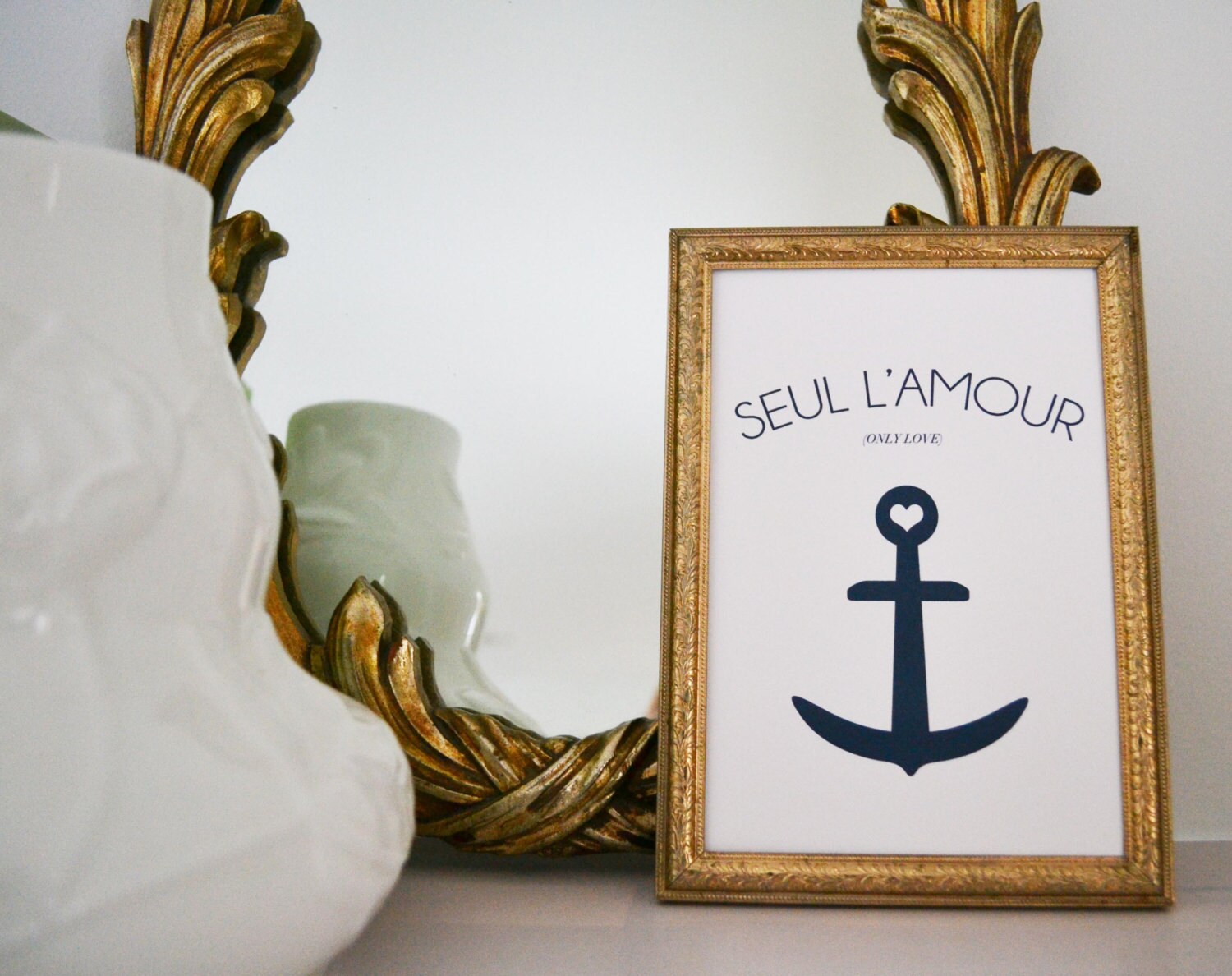 French Anchor Only Love Print