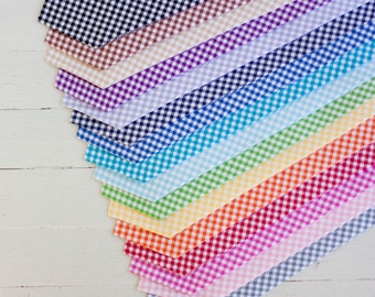 The Beau- men's gingham collection neckties- 16 available shades
