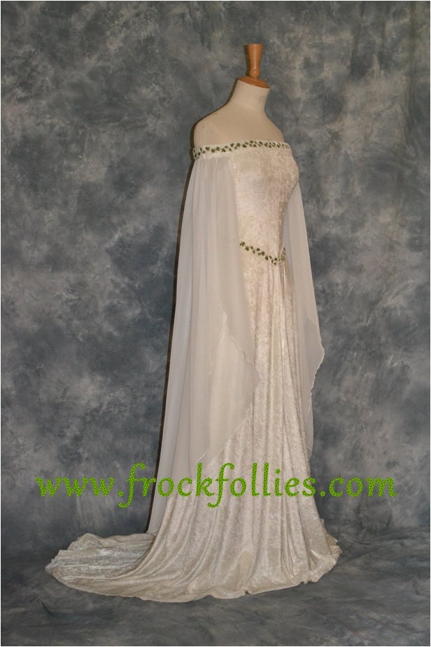 Medieval Dress Elvish Wedding Dress Handfasting By Frockfollies