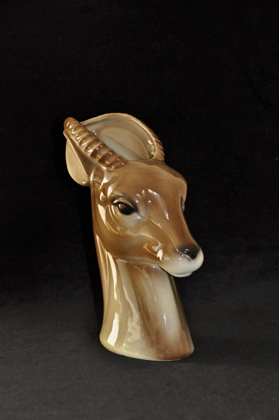 Vintage Royal Copley Gazelle Planter Deer Head Planter Head