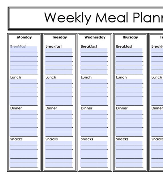 INSTANT DOWNLOAD Meal Menu Planning Binder Printable PDFs 14