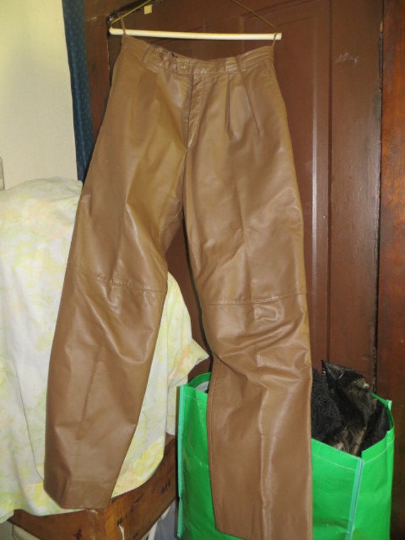 baggy leather pants