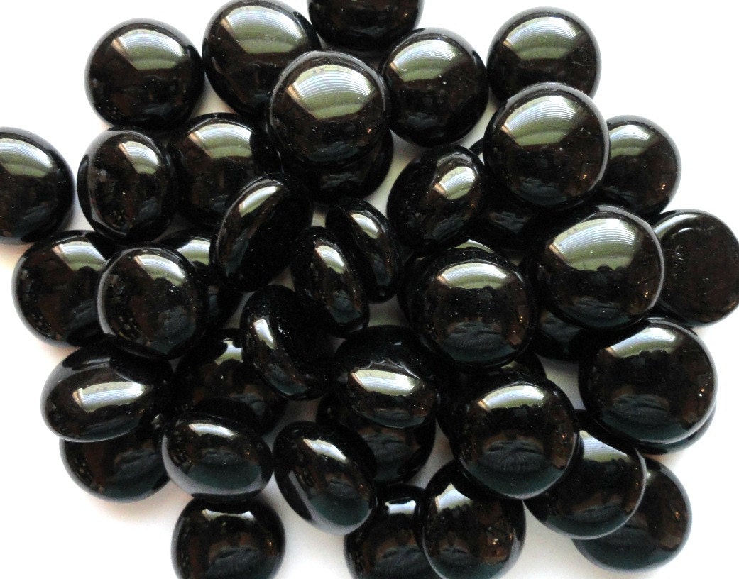 CLEARANCE 25 Black Glass Vase GEMS// Vase