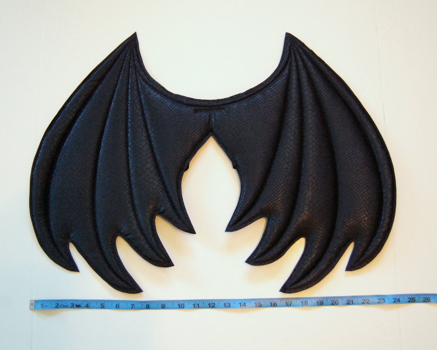 Black Dragon Wings and Tail set wire free Halloween costume