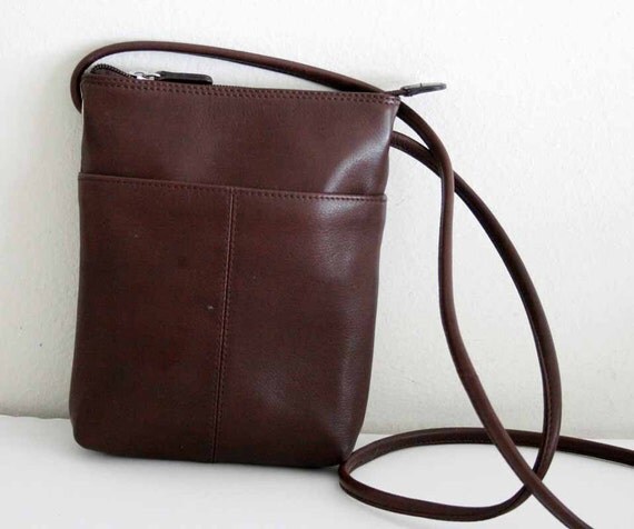 Vintage Butter Soft Genuine Leather Side Bag by coolblade on Etsy