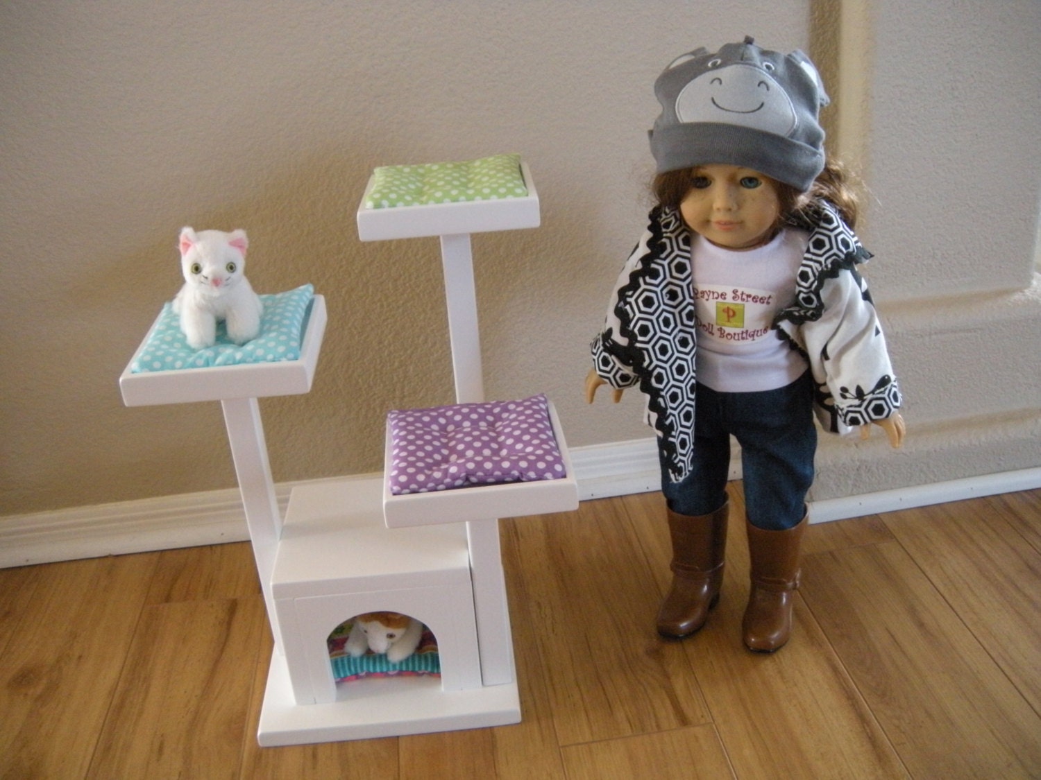 Doll Mini Kitty Tree for American Girl Doll Rebecca's