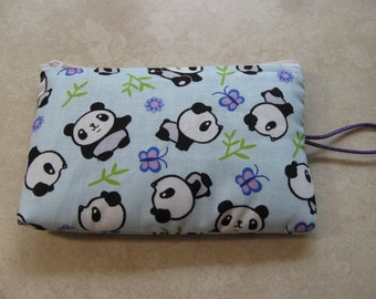panda padded makeup jewelry bag