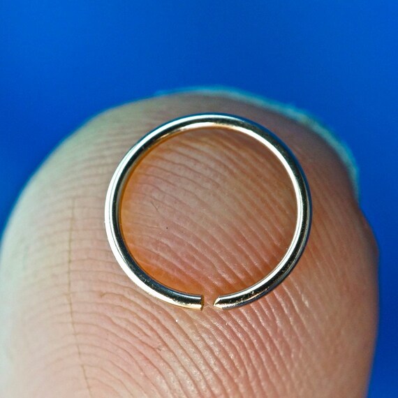 Nose ring . FINE wire. 4mm to 14mm . choose material. nose