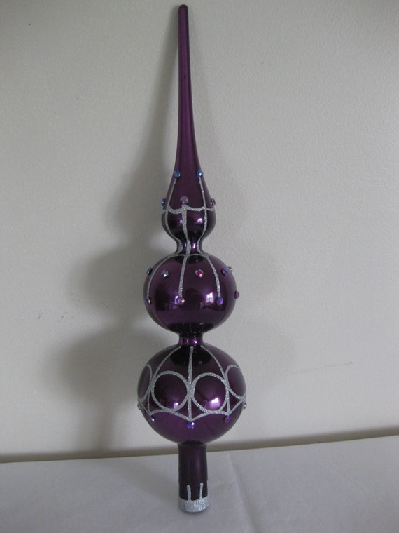 vintage blown glass christmas tree topper by usefullthings vintage blown glass christmas tree topper by usefullthings