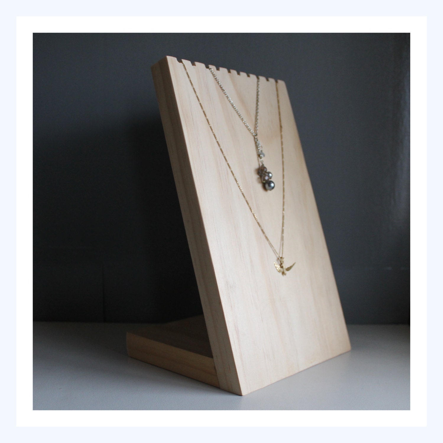 Wooden Necklace Display Board Necklace Bust Jewelry Stand