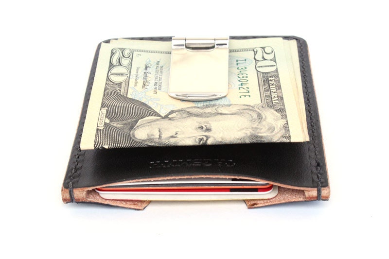 mens designer money clip card holder