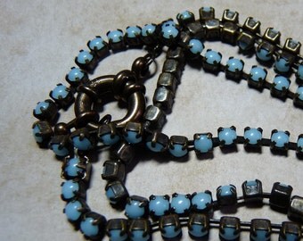 Srass bronze antique - couleur bleu ciel