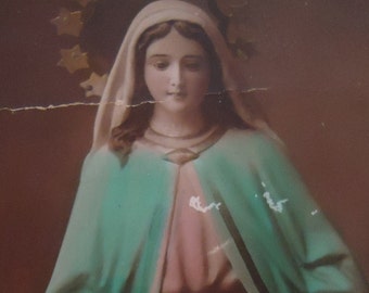 Three Vintage Spanish Religious Cards.60s