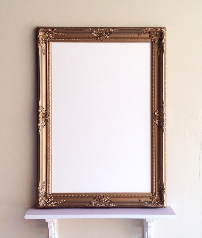 Antique Gold DRY ERASE BOARD Whiteboard by ShugabeeLane