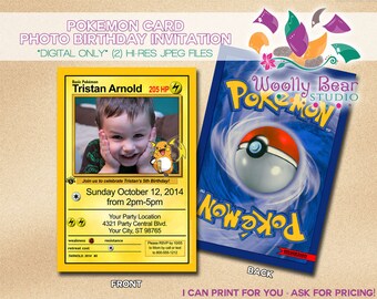 Pokemon Invitation Card 6