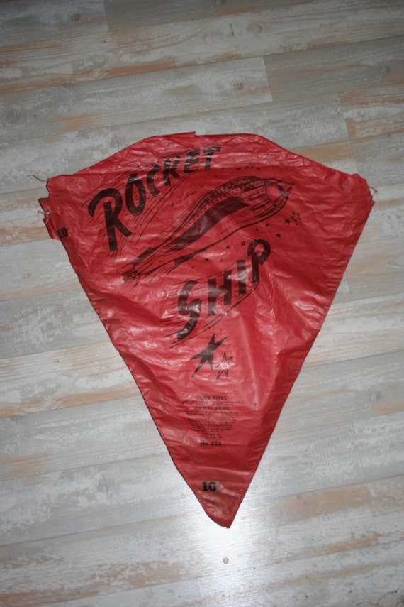 Vintage Rocket Ship Kite