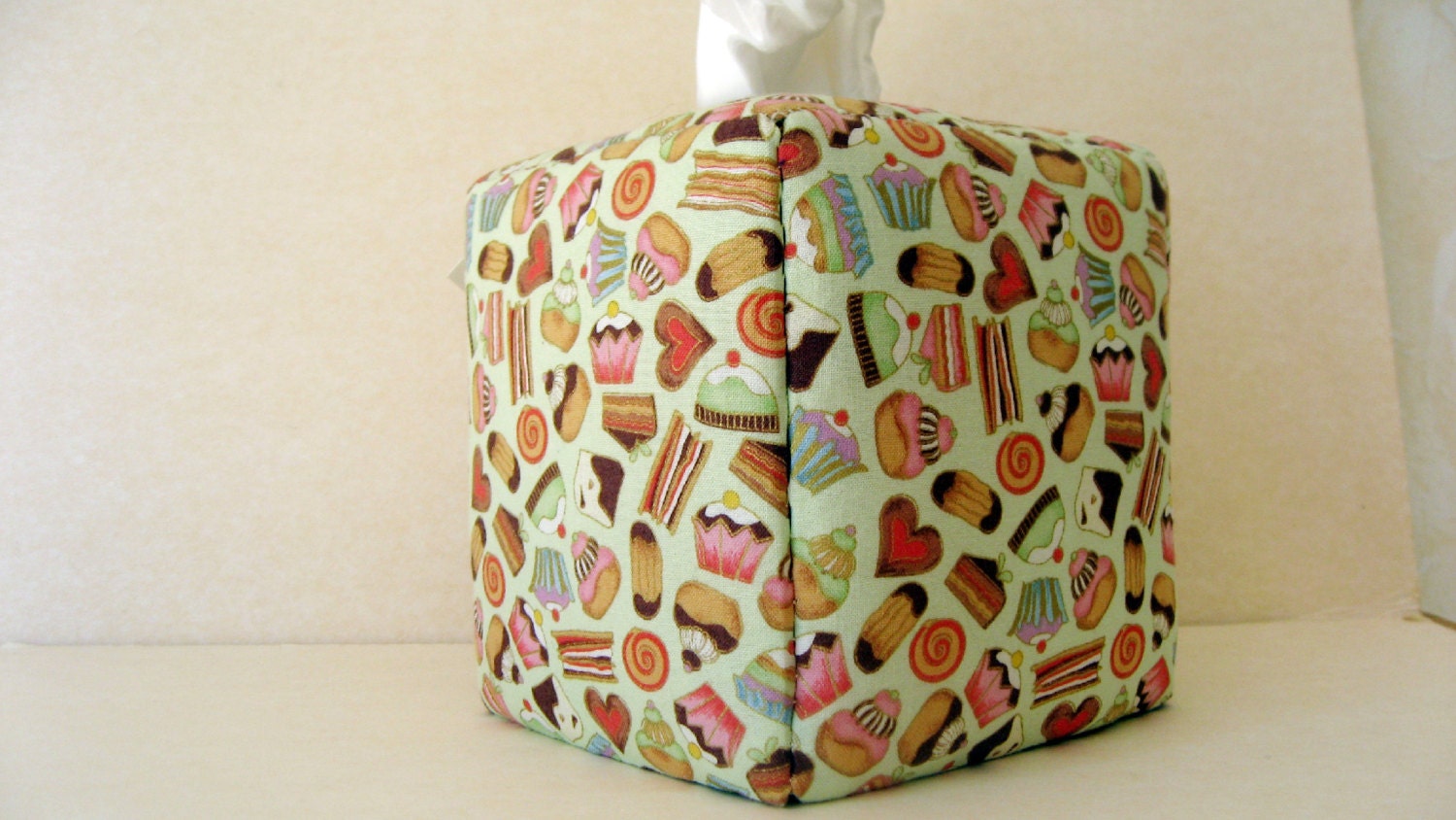 Kleenex cover fabric covered tissue box cover by hazelgibbs