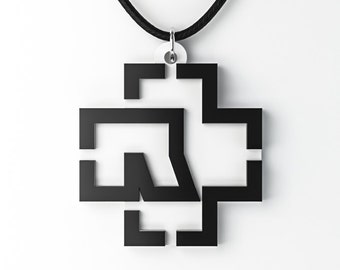 Porte-clés Rammstein Logo En Métal Moulé - Gris, Accessoire Fan Officiel, Cadeau Pour Amateurs De Métal