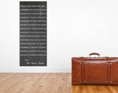 Customized Wall Art for Entryway "This is My Wish For You." Gallery Wrapped Canvas 20 inches wide by 40 inches Tall Ready to be Hung
