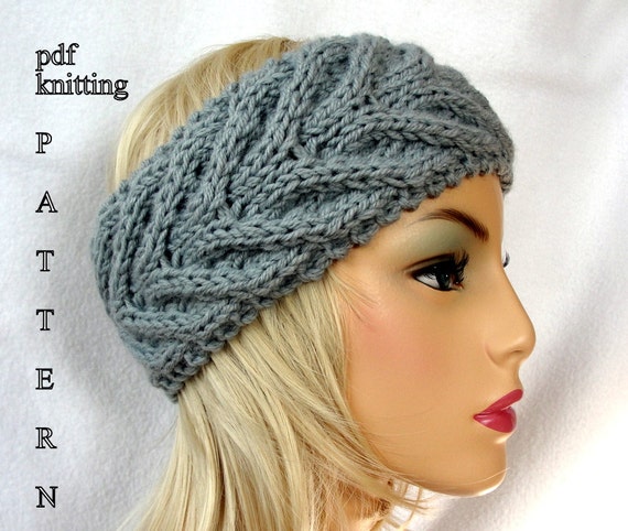 Knit Ear Warmer Pattern Knit Headband pattern Knit Staghorn