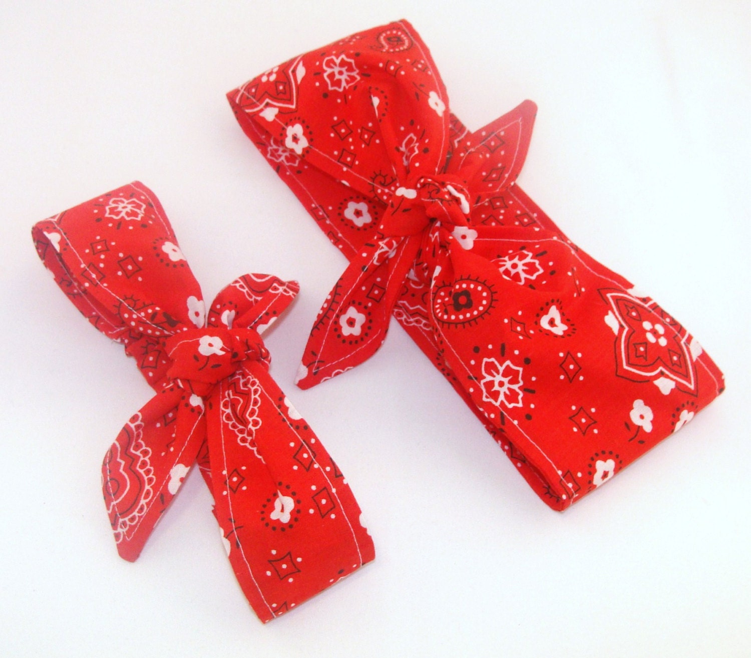 Baby Toddler Pretied Head Scarfs Red Bandana Baby by Lorettajos