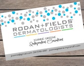 Rodan and Fields Business Card - Printable - Digital - Confetti