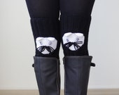 Black Knee warmers, Womens leg warmers, Cat Knee warmers, Knee socks women, Leg Warmers for women, Knit leggings, Black leg warmers Black Knee warmers, Womens leg warmers, Cat Knee warmers, Knee socks women, Leg Warmers for women, Knit leggings, Black leg warmers