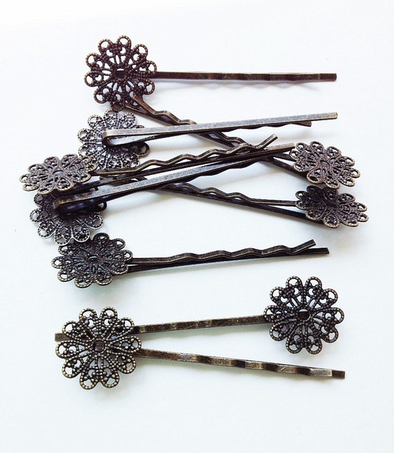ClearanceBobby Pins / Hair Pins Filigree Bobby Pins / by diy82329