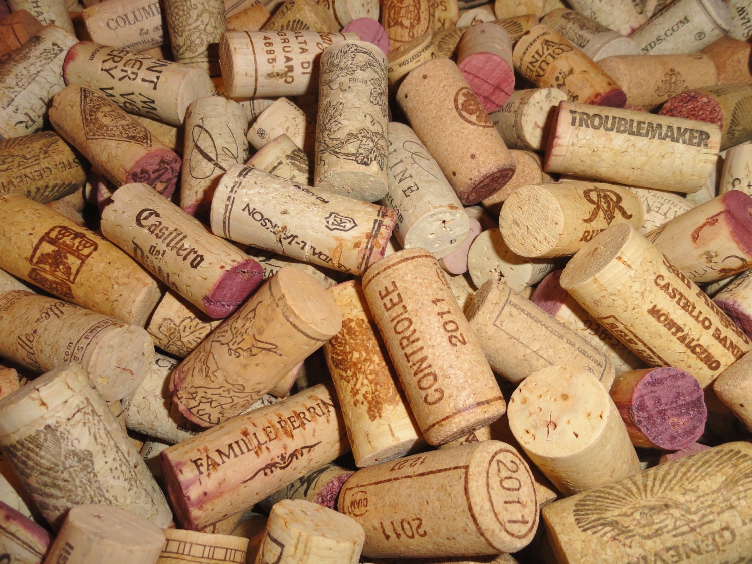 Wine Corks 50 Natural Wine Corks Used Cork Craft