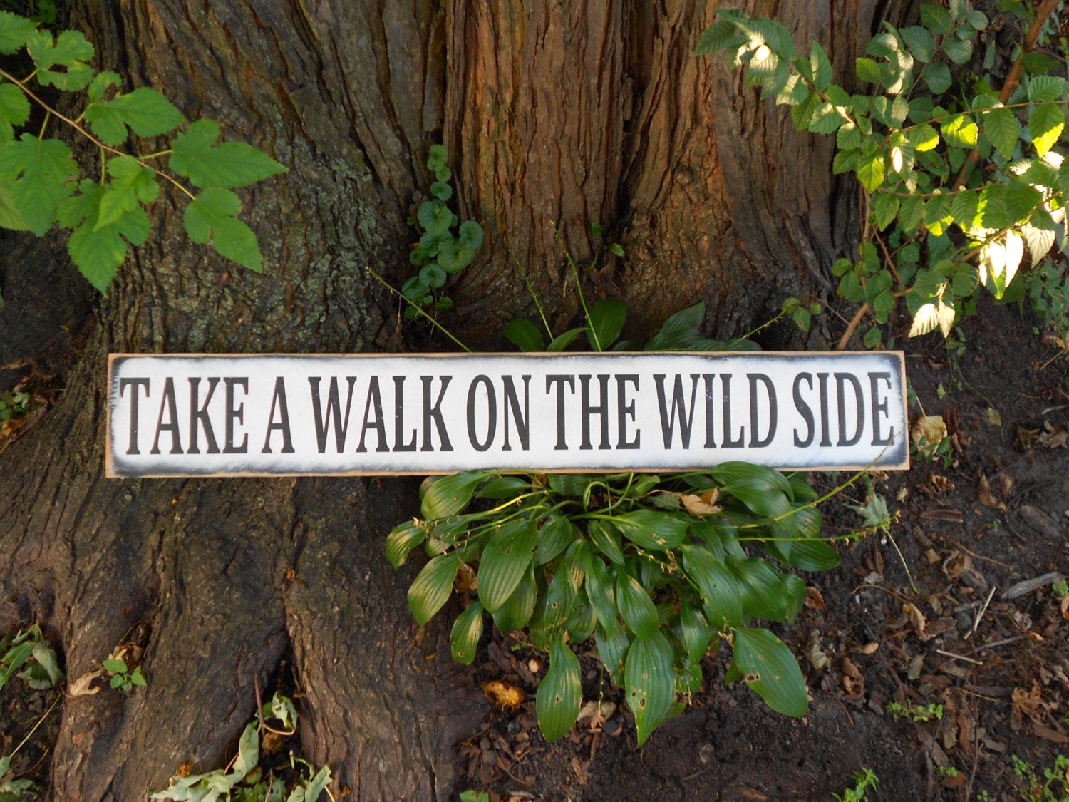 Wood Sign Take A Walk On The Wild Side Sign Animal By 904HENRY