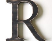 Wooden Letter R 12 inch Nursery Letter Wood Letter