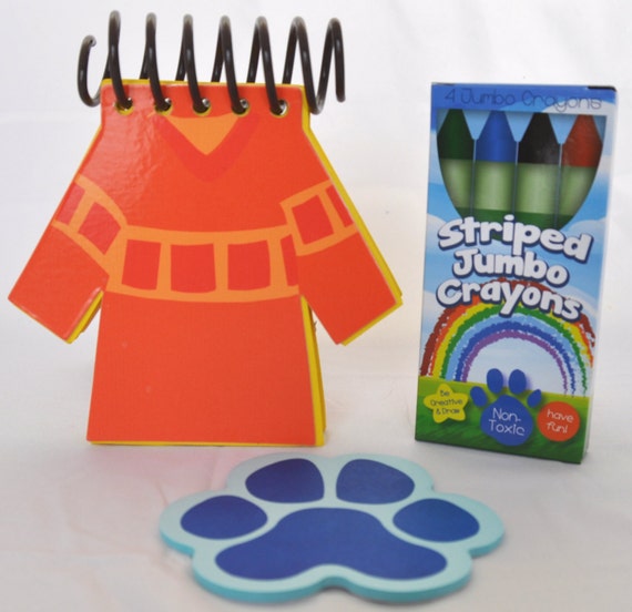 Blue's Clues Handy Dandy Joe's Shirt Notebook ORANGE