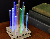 Metropolis Table Top Night Light - Slow Fading Rainbow Desktop Light Mood Lamp for Creating Glowing Mood Enhancing Ambient Lighting